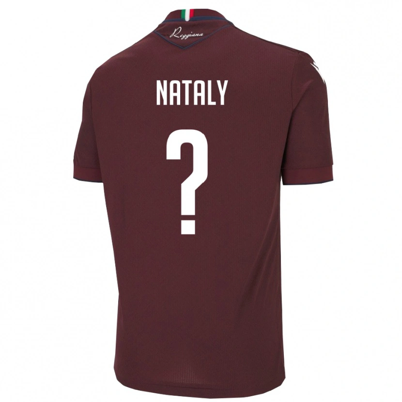 Danxen Uomo Maglia Massa Nataly #0 Borgogna Bianco Kit Gara Home 2025/26 Maglietta