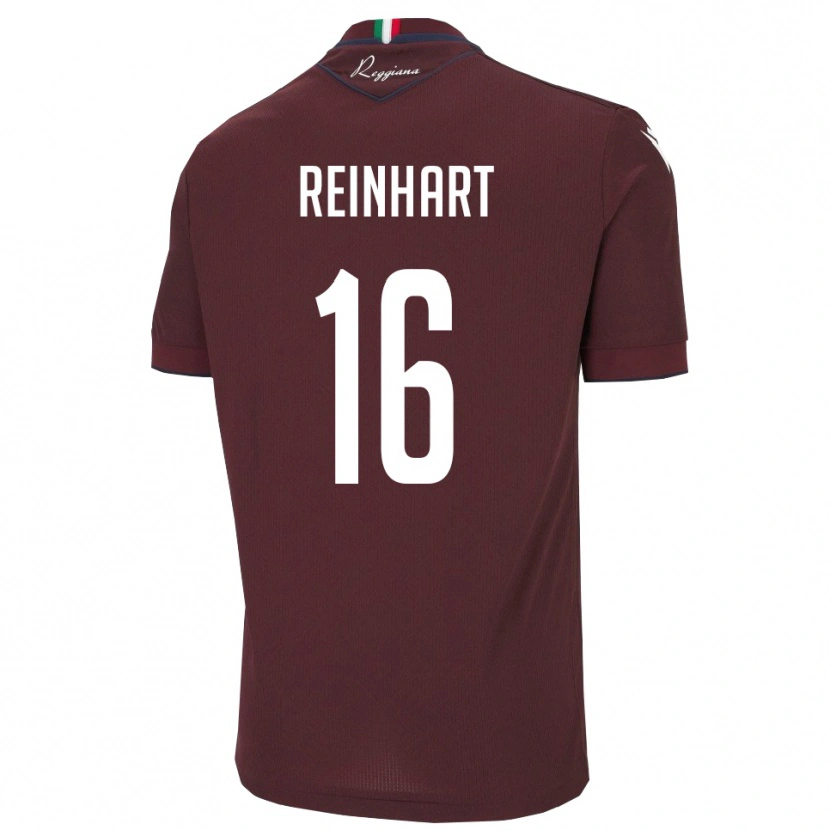 Danxen Uomo Maglia Tobías Reinhart #16 Borgogna Bianco Kit Gara Home 2025/26 Maglietta