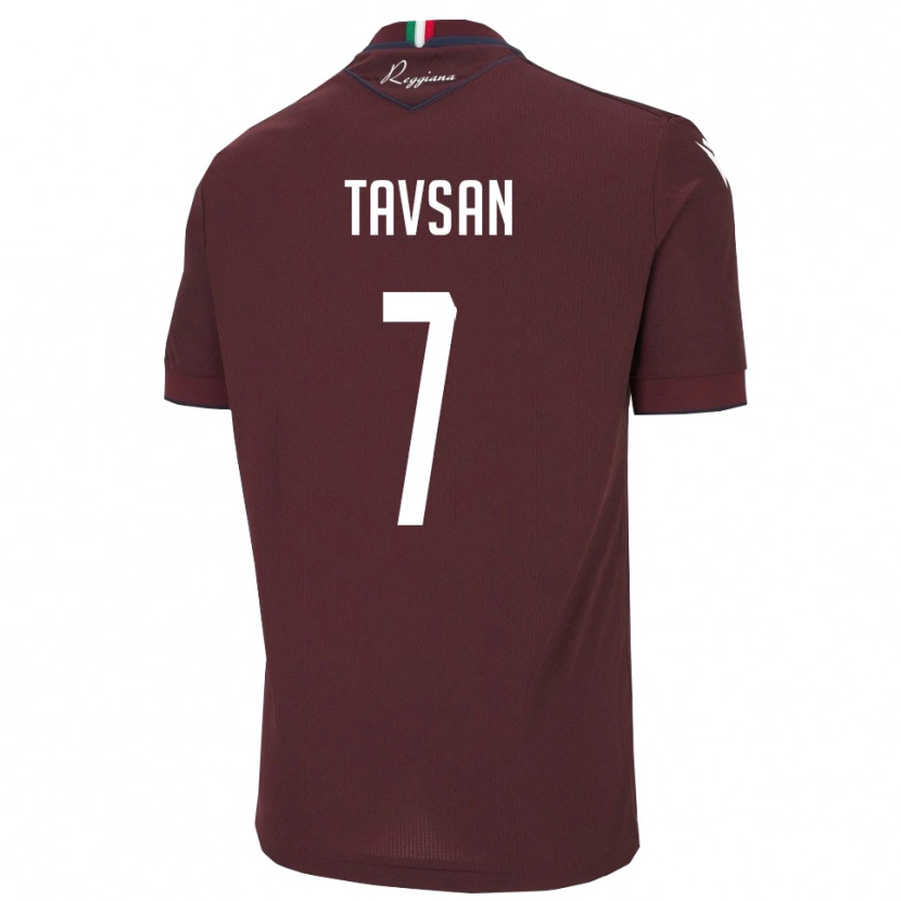 Danxen Uomo Maglia Elayis Tavsan #7 Borgogna Bianco Kit Gara Home 2025/26 Maglietta