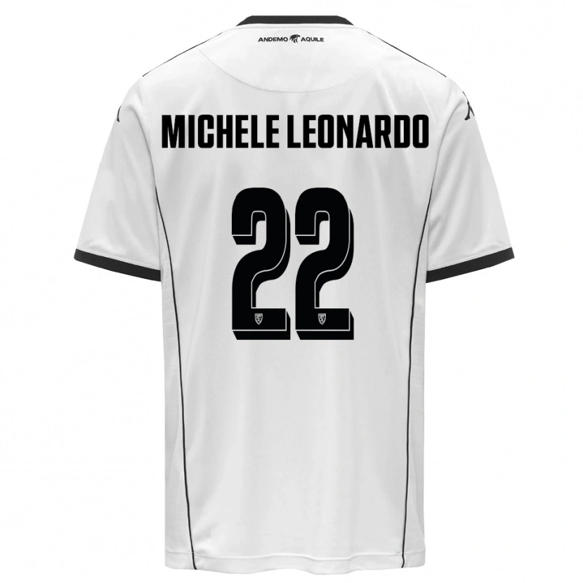 Danxen Uomo Maglia Matteo Michele Leonardo #22 Bianco Nero Kit Gara Home 2025/26 Maglietta
