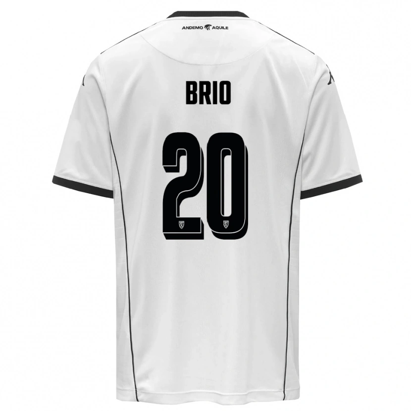 Danxen Uomo Maglia Alessandro Brio #20 Bianco Nero Kit Gara Home 2025/26 Maglietta