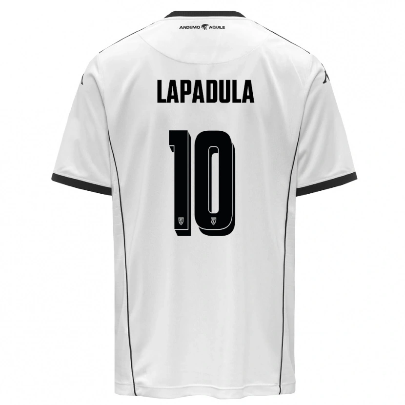 Danxen Uomo Maglia Gianluca Lapadula #10 Bianco Nero Kit Gara Home 2025/26 Maglietta