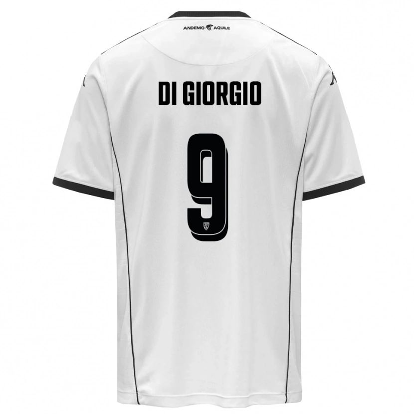 Danxen Uomo Maglia Riccardo Di Giorgio #9 Bianco Nero Kit Gara Home 2025/26 Maglietta