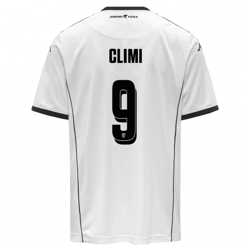 Danxen Uomo Maglia Francesco Climi #9 Bianco Nero Kit Gara Home 2025/26 Maglietta