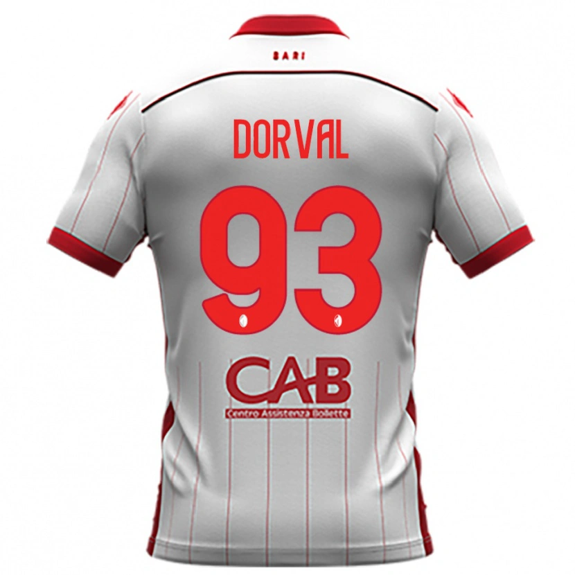 Danxen Uomo Maglia Mehdi Dorval #93 Bianco Rosso Kit Gara Home 2025/26 Maglietta