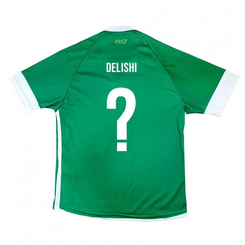 Danxen Uomo Maglia Gabriel Delishi #0 Verde Bianco Kit Gara Home 2025/26 Maglietta