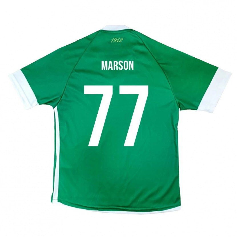 Danxen Uomo Maglia Leonardo Marson #77 Verde Bianco Kit Gara Home 2025/26 Maglietta