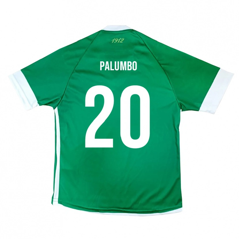 Danxen Uomo Maglia Martin Palumbo #20 Verde Bianco Kit Gara Home 2025/26 Maglietta