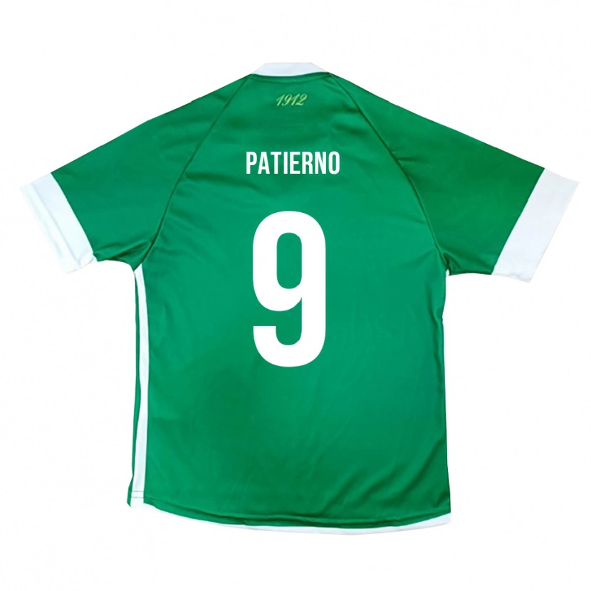 Danxen Uomo Maglia Cosimo Patierno #9 Verde Bianco Kit Gara Home 2025/26 Maglietta
