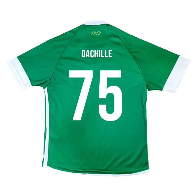 Danxen Uomo Maglia Domenico Dachille #75 Verde Bianco Kit Gara Home 2025/26 Maglietta