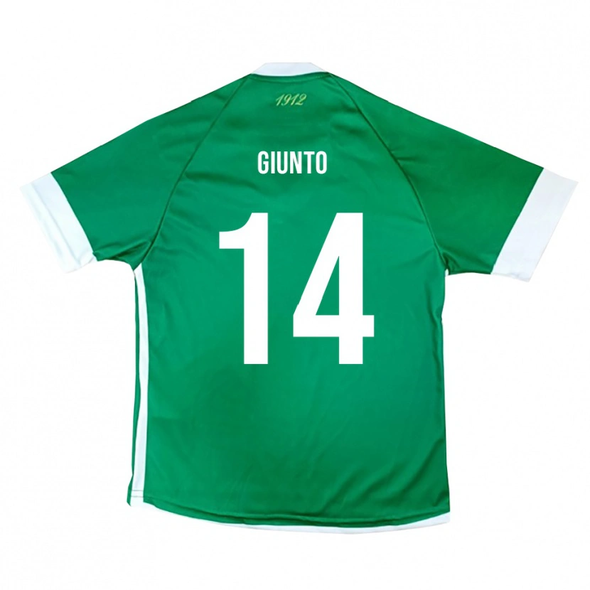 Danxen Uomo Maglia Emanuele Giunto #14 Verde Bianco Kit Gara Home 2025/26 Maglietta
