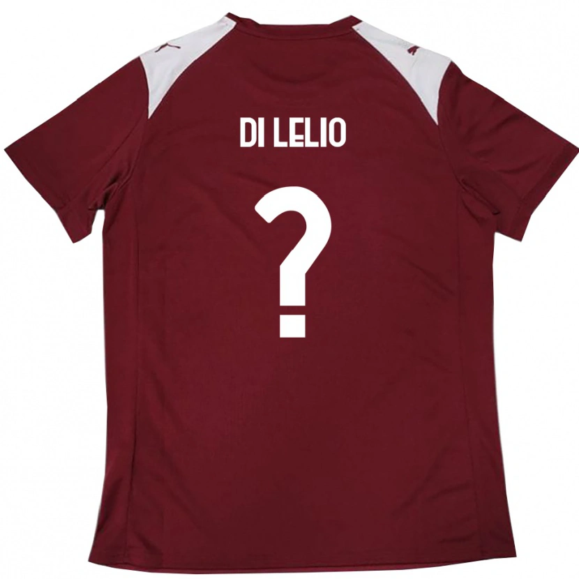 Danxen Uomo Maglia Giovanni Di Lelio #0 Borgogna Bianco Kit Gara Home 2025/26 Maglietta