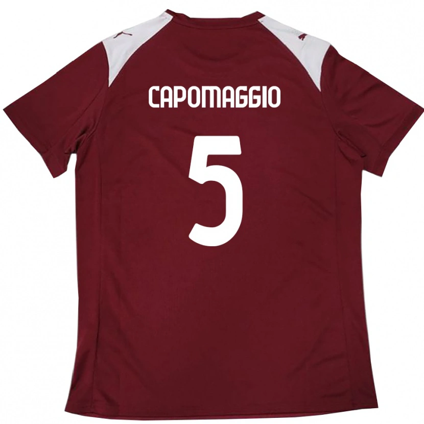Danxen Uomo Maglia Galo Capomaggio #5 Borgogna Bianco Kit Gara Home 2025/26 Maglietta