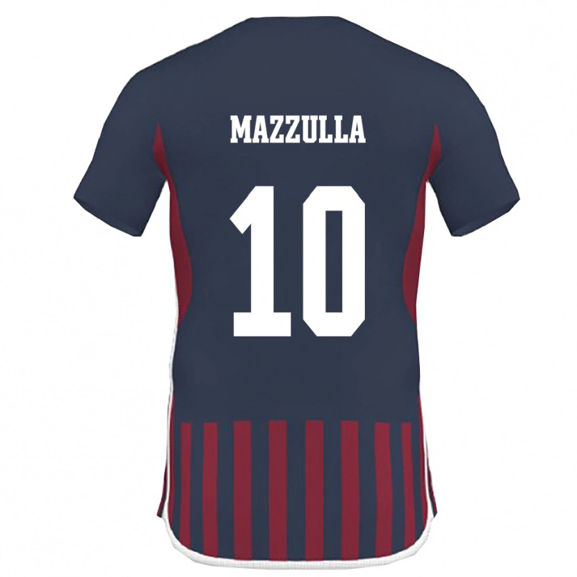 Danxen Uomo Maglia Adolfo Mazzulla #10 Navy Rosso Kit Gara Home 2025/26 Maglietta