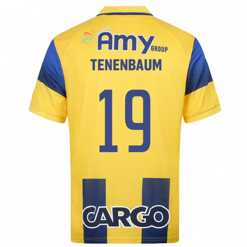 Danxen Uomo Maglia Daniel Tenenbaum #19 Giallo Navy Kit Gara Home 2025/26 Maglietta