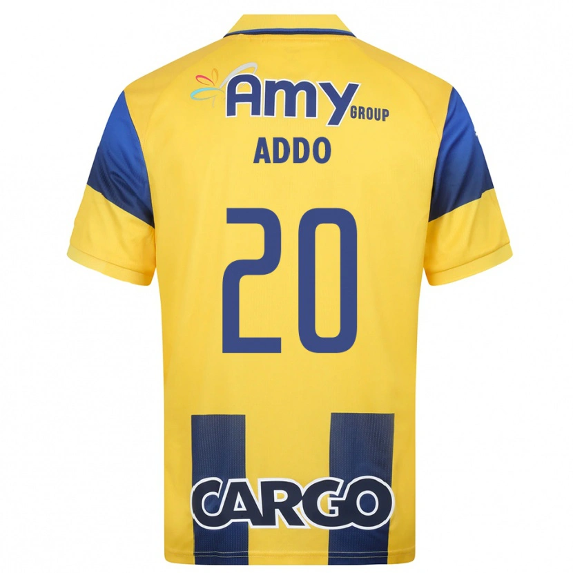 Danxen Uomo Maglia Henry Addo #20 Giallo Navy Kit Gara Home 2025/26 Maglietta