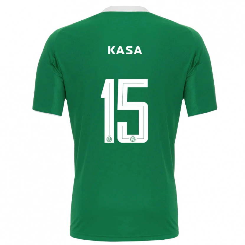 Danxen Uomo Maglia Lior Kassa #15 Verde Bianco Kit Gara Home 2025/26 Maglietta