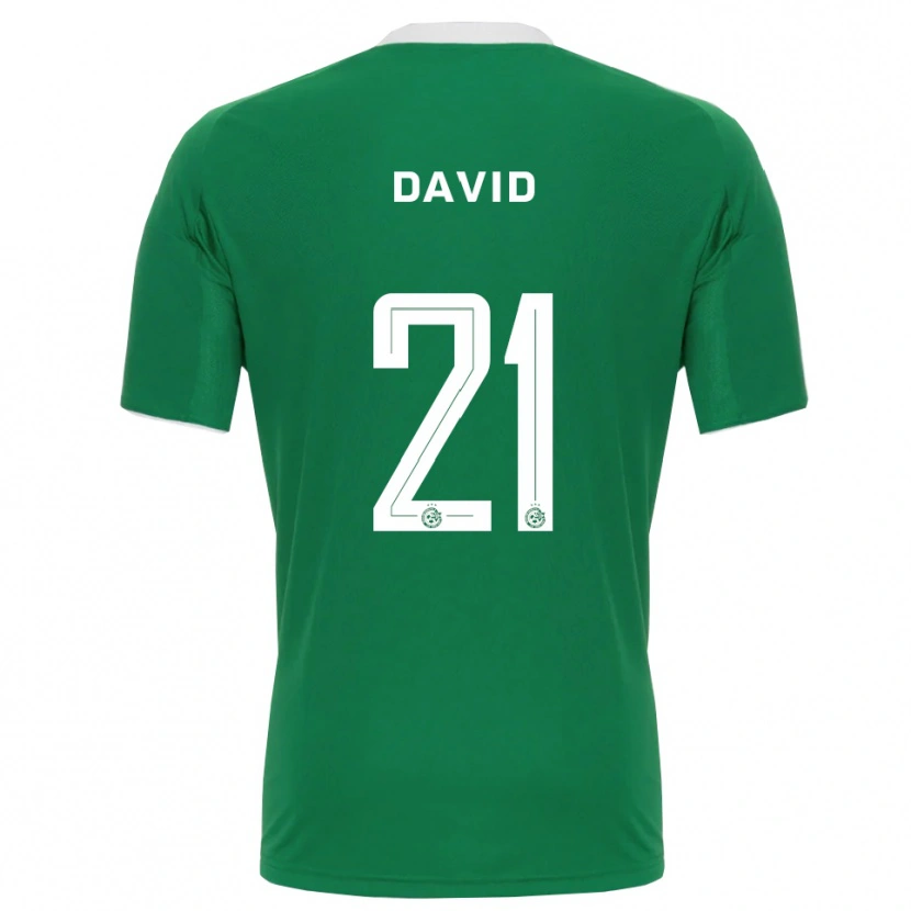 Danxen Uomo Maglia Dean David #21 Verde Bianco Kit Gara Home 2025/26 Maglietta
