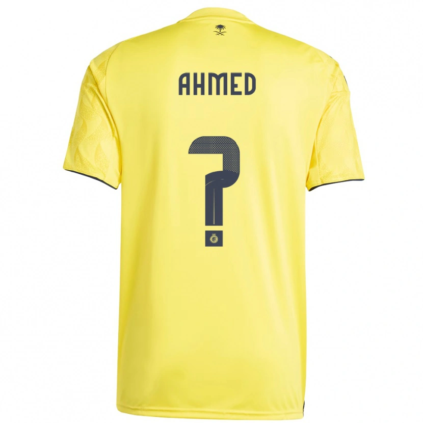 Danxen Uomo Maglia Al Anood Ahmed #0 Giallo Nero Kit Gara Home 2025/26 Maglietta