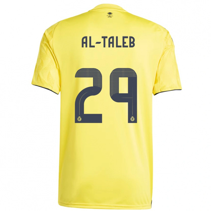 Danxen Uomo Maglia Fahad Al-Taleb #29 Giallo Nero Kit Gara Home 2025/26 Maglietta