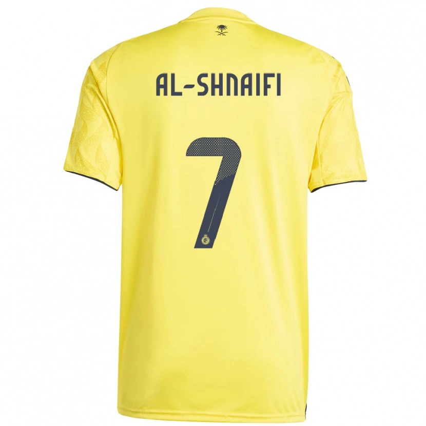 Danxen Uomo Maglia Basmah Al-Shnaifi #7 Giallo Nero Kit Gara Home 2025/26 Maglietta