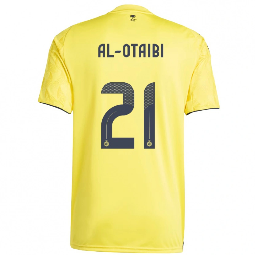 Danxen Uomo Maglia Abdulrahman Al-Otaibi #21 Giallo Nero Kit Gara Home 2025/26 Maglietta