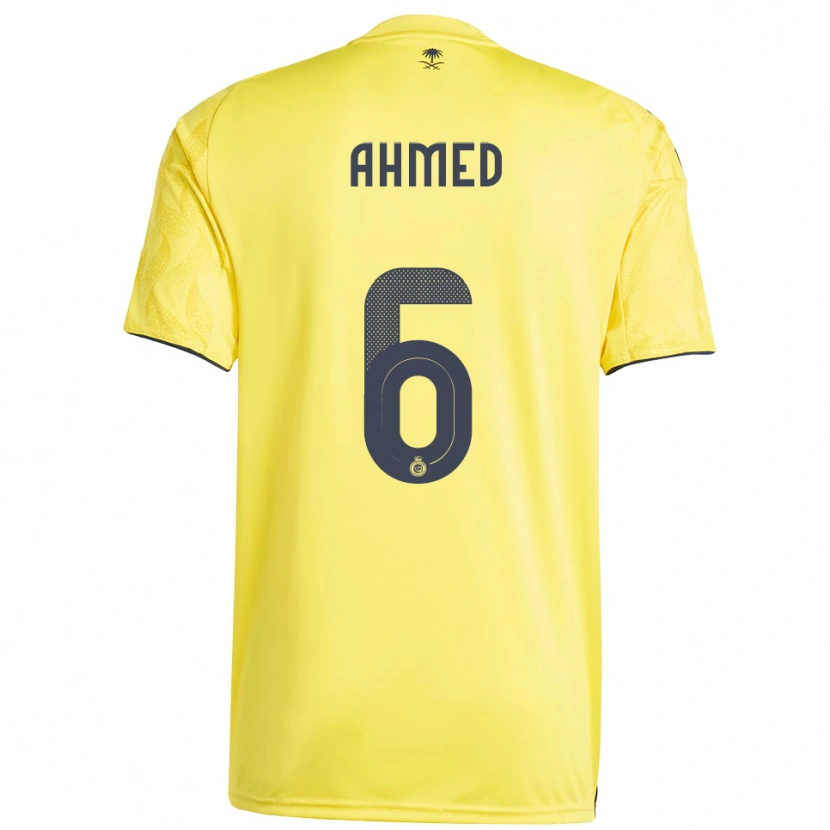 Danxen Uomo Maglia Aseel Ahmed #6 Giallo Nero Kit Gara Home 2025/26 Maglietta