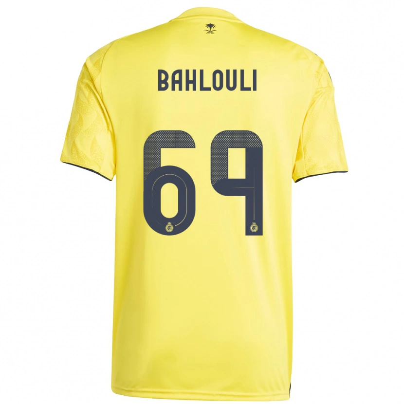 Danxen Uomo Maglia Nesrine Bahlouli #69 Giallo Nero Kit Gara Home 2025/26 Maglietta