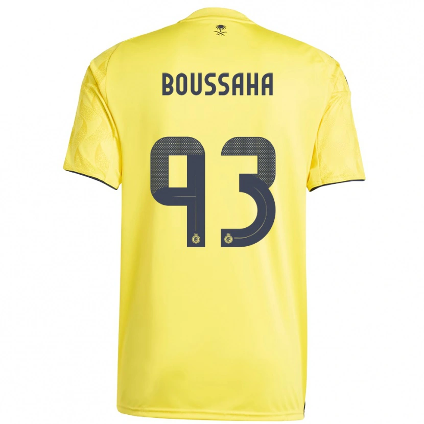 Danxen Uomo Maglia Lina Boussaha #93 Giallo Nero Kit Gara Home 2025/26 Maglietta