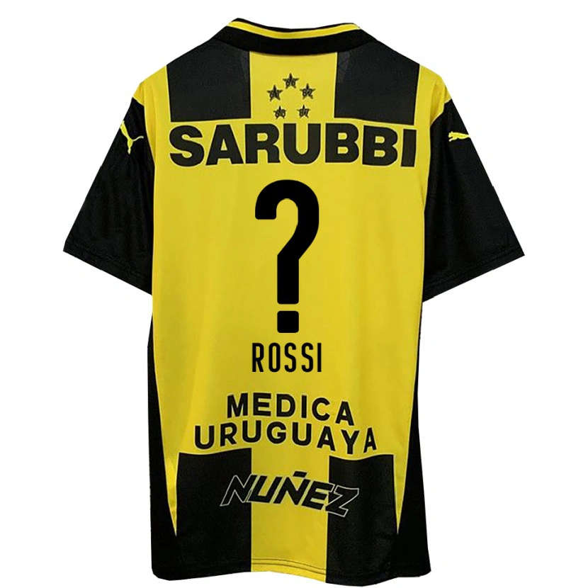 Danxen Uomo Maglia Nicolás Rossi #0 Giallo Nero Kit Gara Home 2025/26 Maglietta