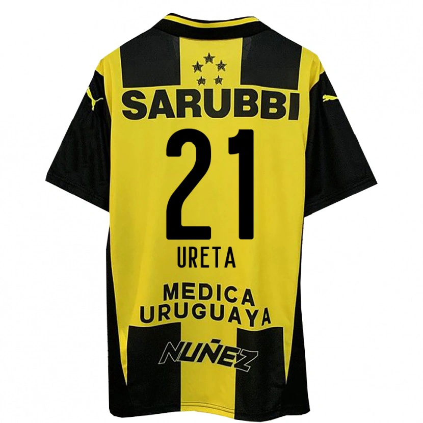 Danxen Uomo Maglia Mateo Ureta #21 Giallo Nero Kit Gara Home 2025/26 Maglietta