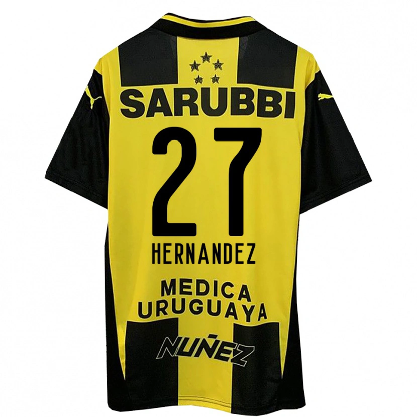 Danxen Uomo Maglia Lucas Hernández #27 Giallo Nero Kit Gara Home 2025/26 Maglietta