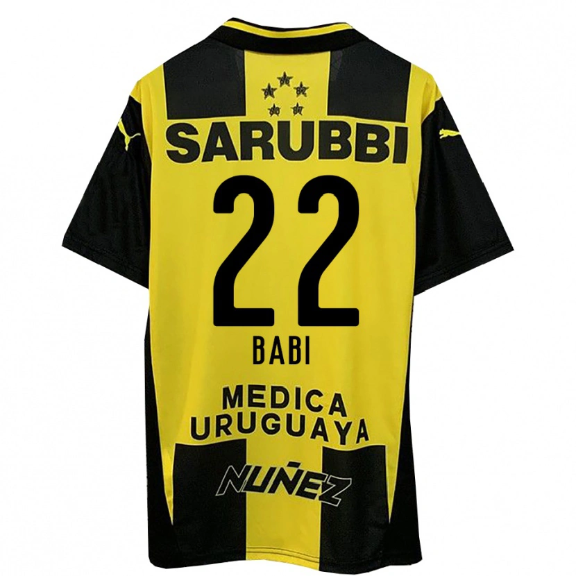 Danxen Uomo Maglia Matheus Babi #22 Giallo Nero Kit Gara Home 2025/26 Maglietta