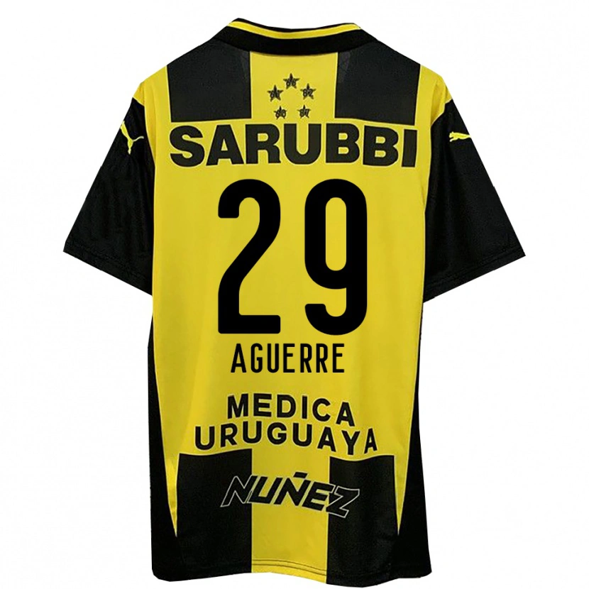 Danxen Uomo Maglia Washington Aguerre #29 Giallo Nero Kit Gara Home 2025/26 Maglietta