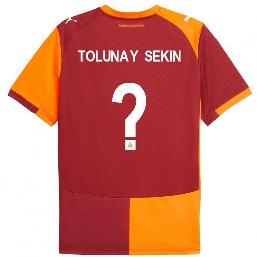Danxen Uomo Maglia Burak Tolunay Sekin #0 Rosso Arancione Kit Gara Home 2025/26 Maglietta