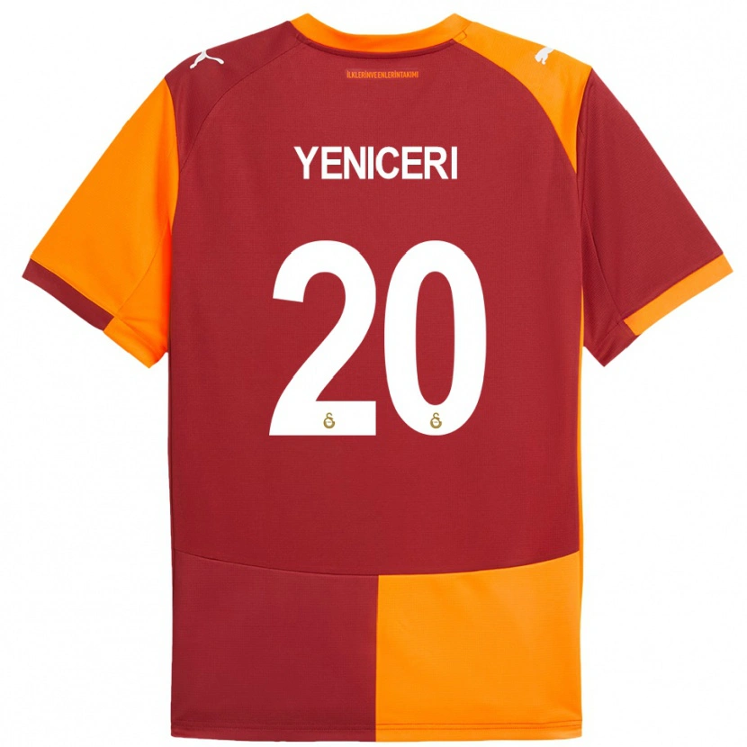 Danxen Uomo Maglia Berna Yeniçeri #20 Rosso Arancione Kit Gara Home 2025/26 Maglietta