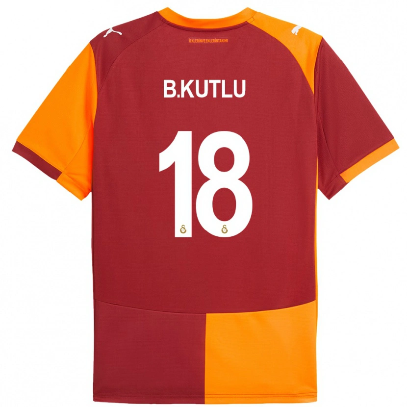 Danxen Uomo Maglia Berkan Kutlu #18 Rosso Arancione Kit Gara Home 2025/26 Maglietta