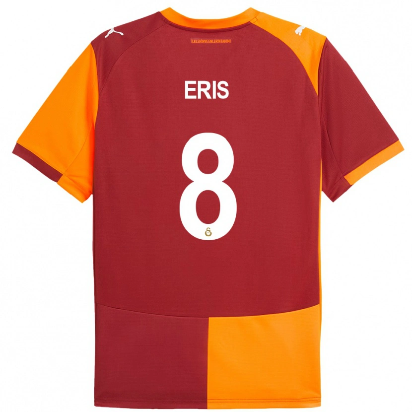 Danxen Uomo Maglia Efe Eriş #8 Rosso Arancione Kit Gara Home 2025/26 Maglietta