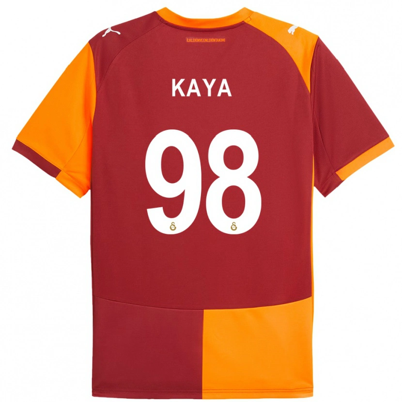 Danxen Uomo Maglia Eren Kaya #98 Rosso Arancione Kit Gara Home 2025/26 Maglietta