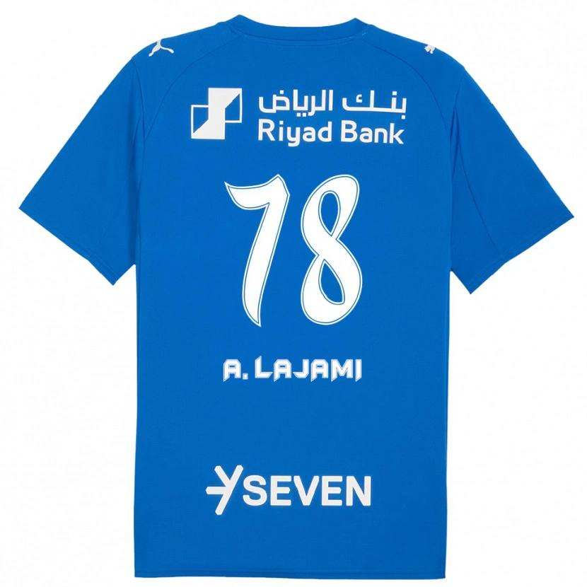 Danxen Uomo Maglia Ali Lajami #78 Blu Bianco Kit Gara Home 2025/26 Maglietta