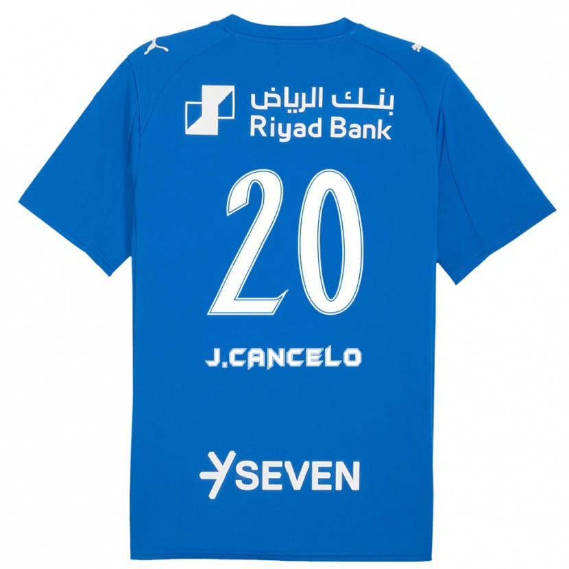 Danxen Uomo Maglia João Cancelo #20 Blu Bianco Kit Gara Home 2025/26 Maglietta
