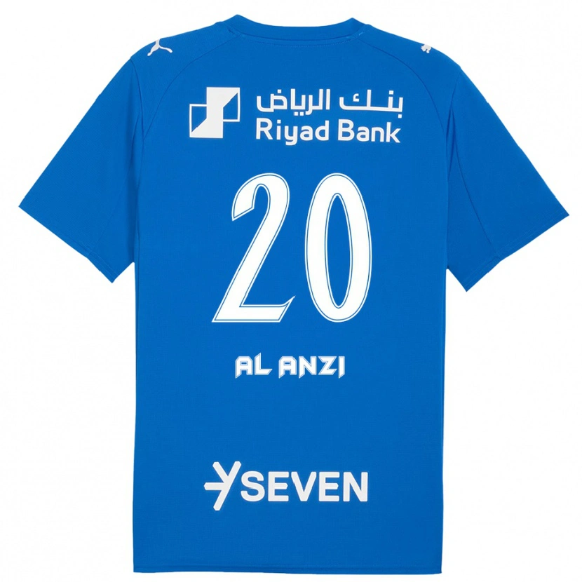 Danxen Uomo Maglia Areej Al-Anzi #20 Blu Bianco Kit Gara Home 2025/26 Maglietta