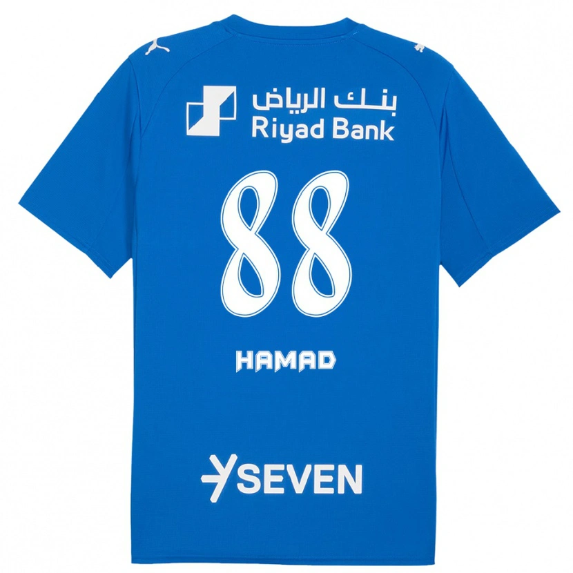 Danxen Uomo Maglia Hamad Al-Yami #88 Blu Bianco Kit Gara Home 2025/26 Maglietta