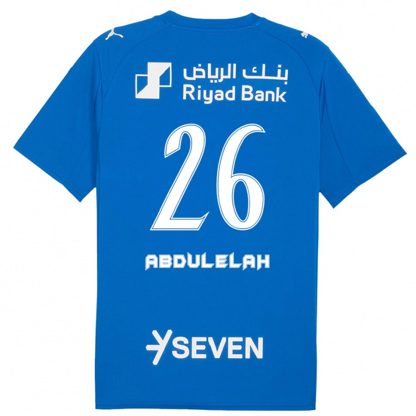Danxen Uomo Maglia Abdulelah Al-Malki #26 Blu Bianco Kit Gara Home 2025/26 Maglietta