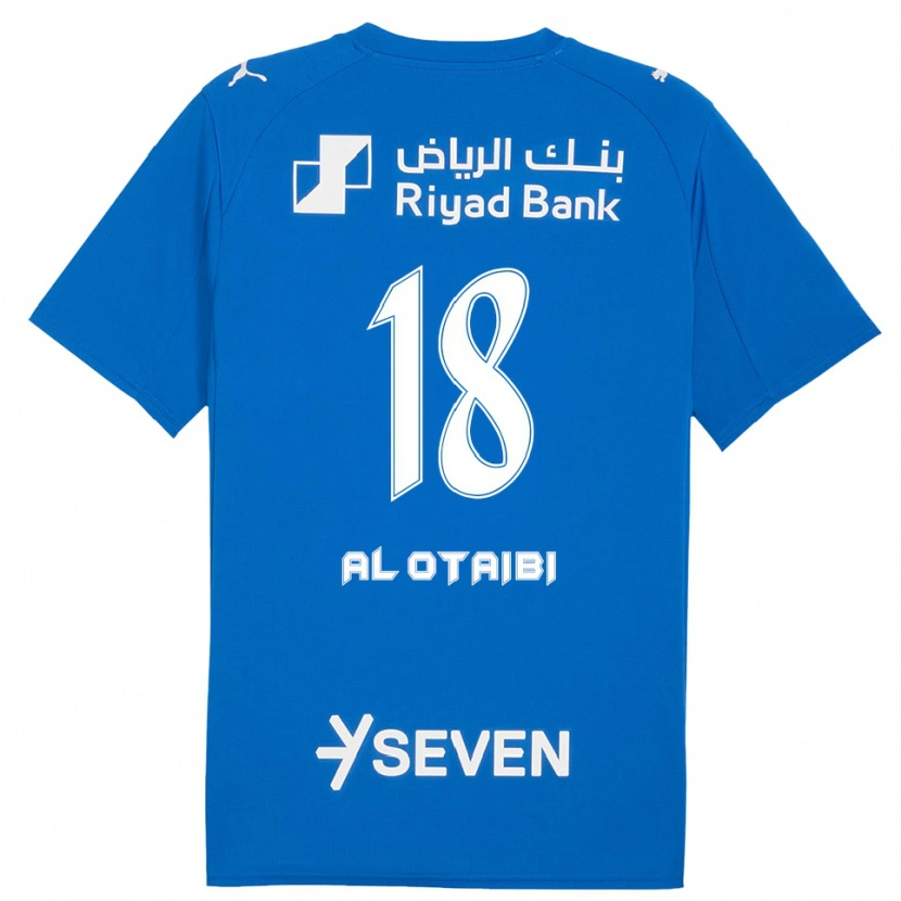 Danxen Uomo Maglia Majd Al-Otaibi #18 Blu Bianco Kit Gara Home 2025/26 Maglietta