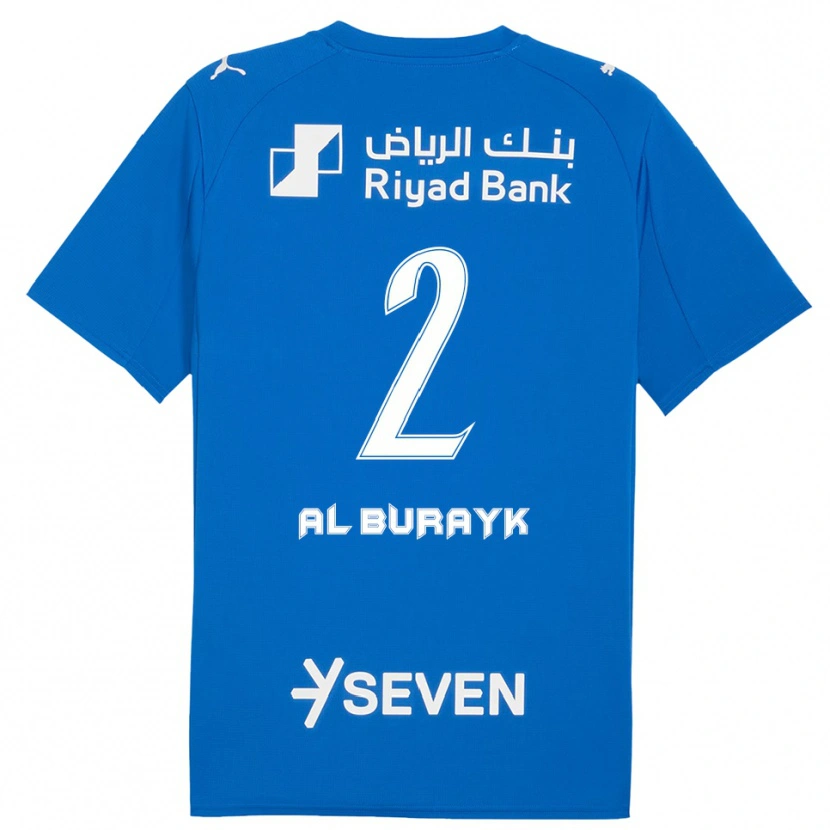 Danxen Uomo Maglia Mohammed Al-Burayk #2 Blu Bianco Kit Gara Home 2025/26 Maglietta