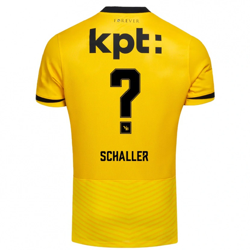 Danxen Uomo Maglia Emilio Schaller #0 Giallo Nero Kit Gara Home 2025/26 Maglietta