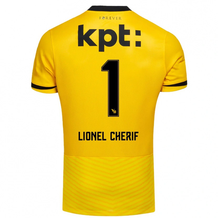 Danxen Uomo Maglia Kader Cherif #1 Giallo Nero Kit Gara Home 2025/26 Maglietta