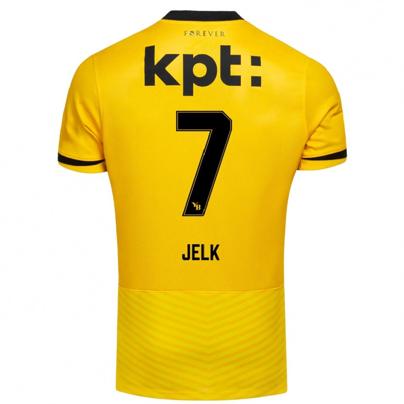 Danxen Uomo Maglia Jano Jelk #7 Giallo Nero Kit Gara Home 2025/26 Maglietta
