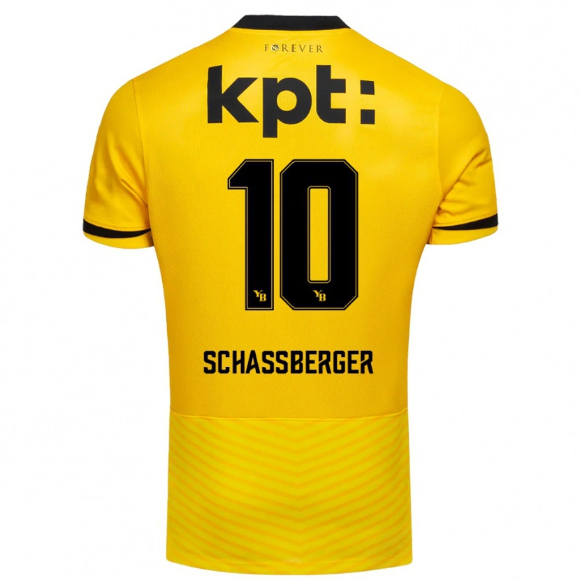Danxen Uomo Maglia Julia Schassberger #10 Giallo Nero Kit Gara Home 2025/26 Maglietta